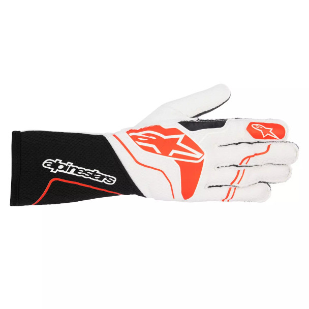 Gloves Tech 1-ZX White / Red Large (ALP3550323-123-L)