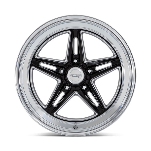 18x10 Goove Wheel 5x4.75 Bolt Circle Gloss Black (AMRVN514BE18103400)