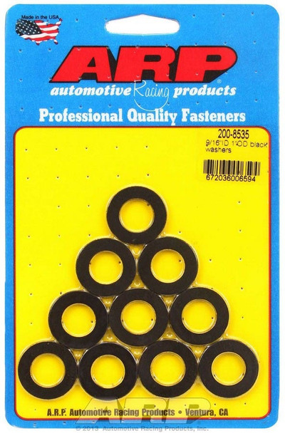 Black Washers - 9/16 ID x 1 OD (10) (ARP200-8535)