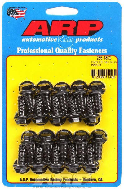 Oil Pan Bolt Kit - 6pt. Ford FE (ARP255-1802)