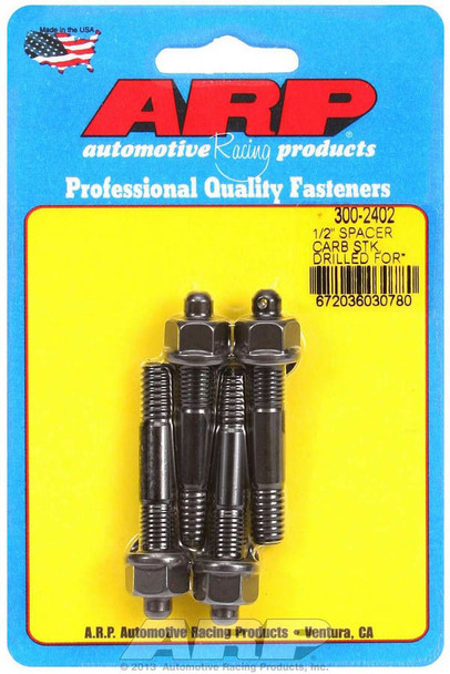 Carb Stud Kit - Drilled for 1/2in Spacer (ARP300-2402)