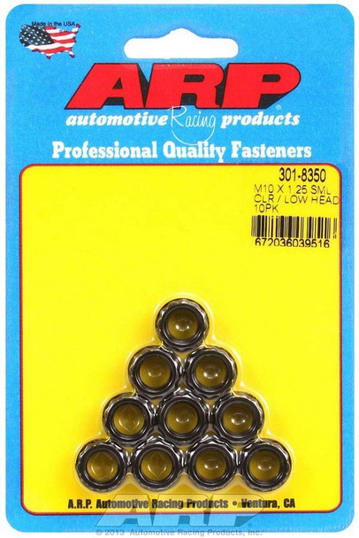 10mm x 1.25 12pt Nuts 10pk (ARP301-8350)