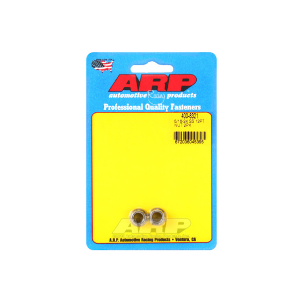 12pt SS Nut 5/16-24 2pk (ARP400-8321)