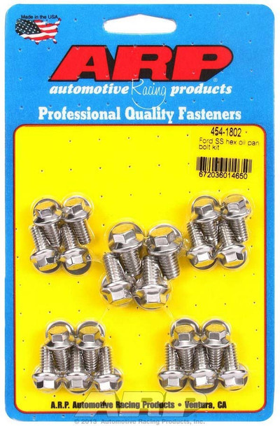 Ford S/S Oil Pan Bolt Kit 6pt. (ARP454-1802)