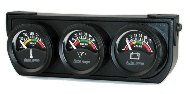 1-1/2in Blk Elec Gauge Panel (ATM2391)