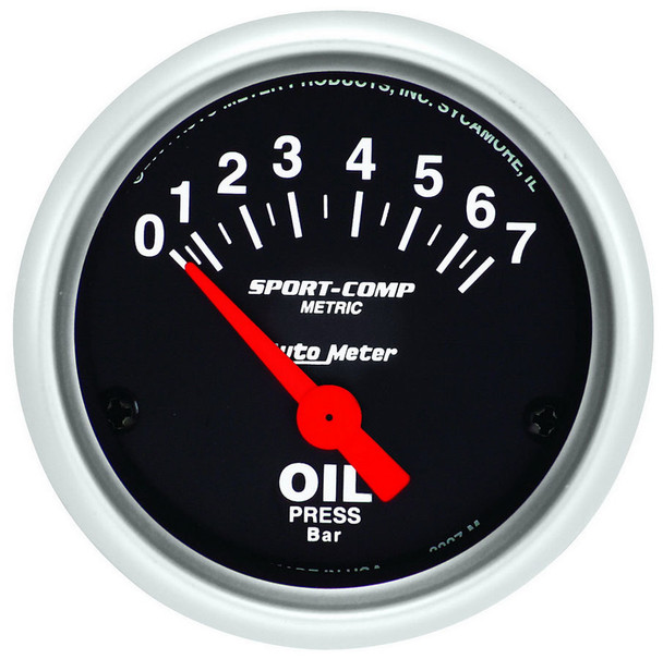 2-1/16 Mini S/C Oil Pressure Gauge - Metric (ATM3327-M)