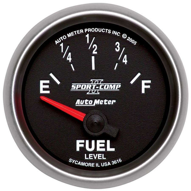 2-1/16in S/C II Fuel Level Gauge 240-33ohms (ATM3616)