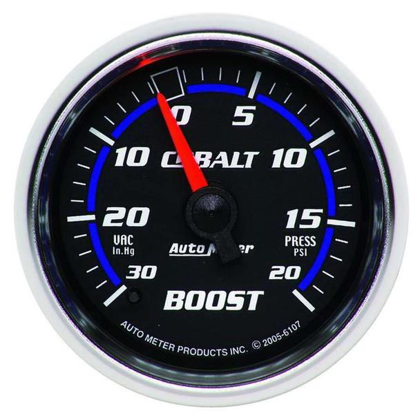 2-1/16in C/S Boost/Vac Gauge 30in HG/20psi (ATM6107)