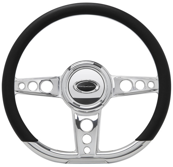 Steering Wheel 14in D- Shape Trans Am Polished (BSP29427)