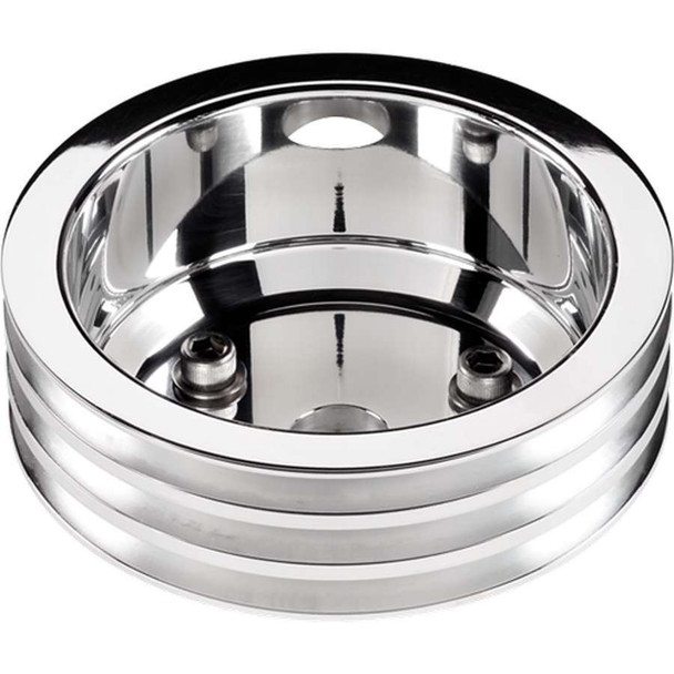 SBC 3 GRV Crank Pulley LWP Polished (BSP78230)