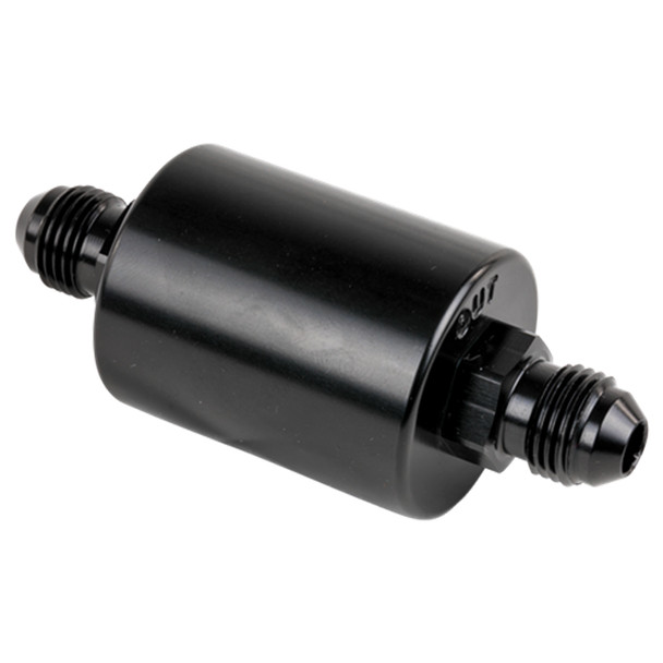 In Line Fuel Filter -6AN Ends Black (BSPBLK42230)