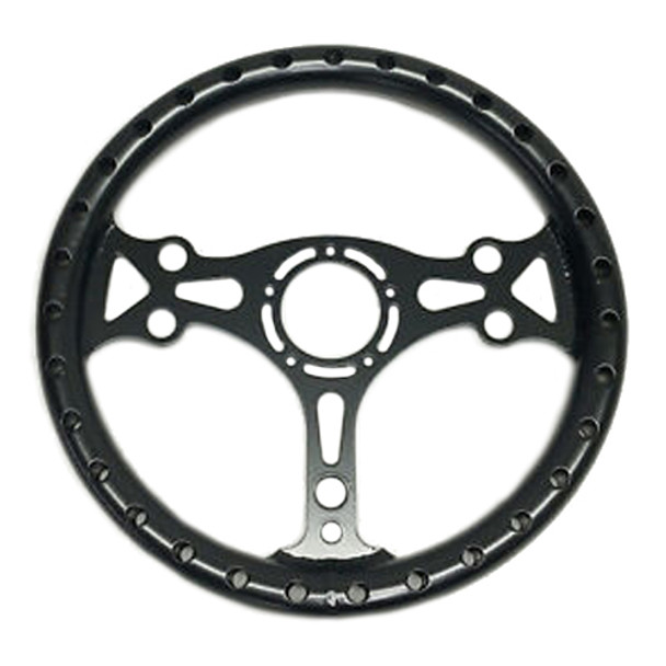 13in Black Alum. Dished Steering Wheel (CCE2741)