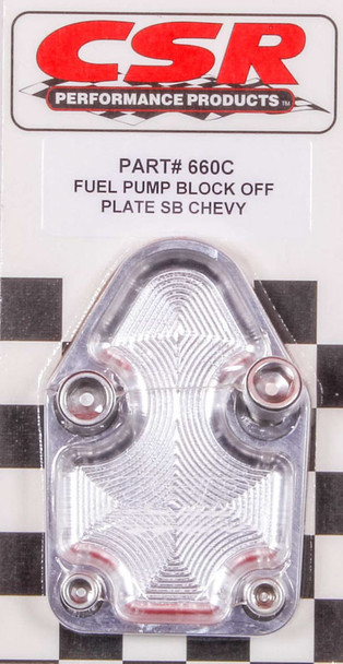 SBC F/P Block-Off Plate - Clear (CSI660C)