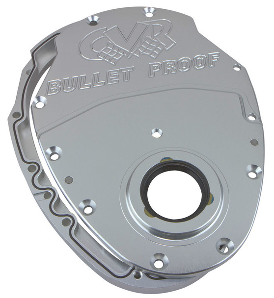 SBC Billet Timing Cover 2-Piece - Clear Anodized (CVRTC2350CL)