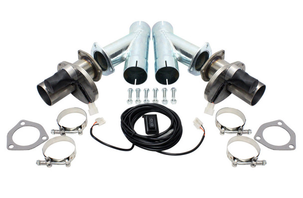 2.5in Exhaust Cutout Kit Electric (pair) (DGHDEC250AK)