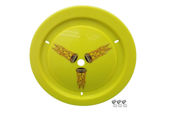 Wheel Cover Dzus-On Fluo Yellow Real Style (DOM1006-D-FYE)