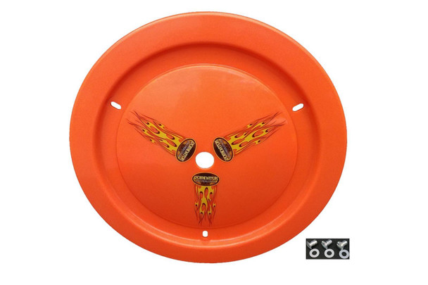 Wheel Cover Dzus-On Orange Real Style (DOM1006-D-OR)