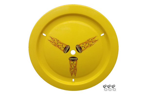 Wheel Cover Dzus-On Yellow Real Style (DOM1006-D-YE)