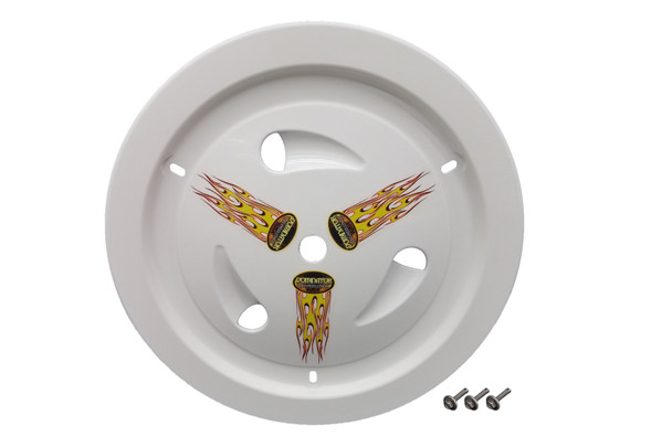 Wheel Cover Bolt-On White Real Style (DOM1007-B-WH)