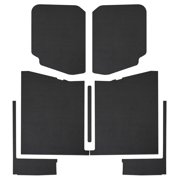 20- Gladiator Headliner Leather Look Black 7 Pc. (DSN50187)