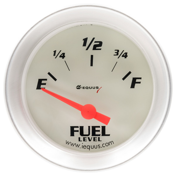 2.0 Dia Fuel Level Gauge Silver (EQUE8361)