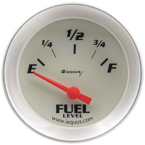 2.0 Dia Fuel Level Gauge Silver (EQUE8362)
