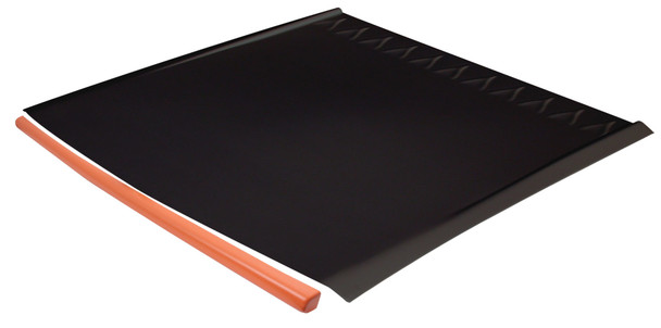 MD3 L/W Dirt Roof Black w/Bright Orange Cap (FIV006-5101LB-BO)