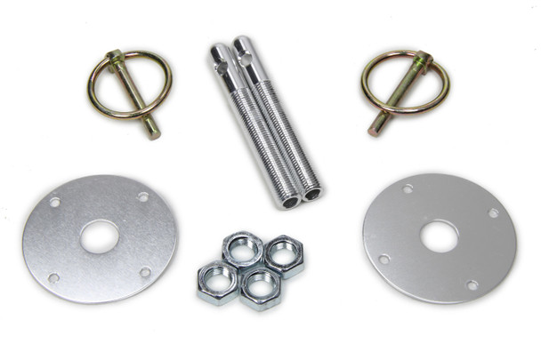 Hood Pin Kit 3/8in Alum Silver 2-pack (FIV10001-34033)