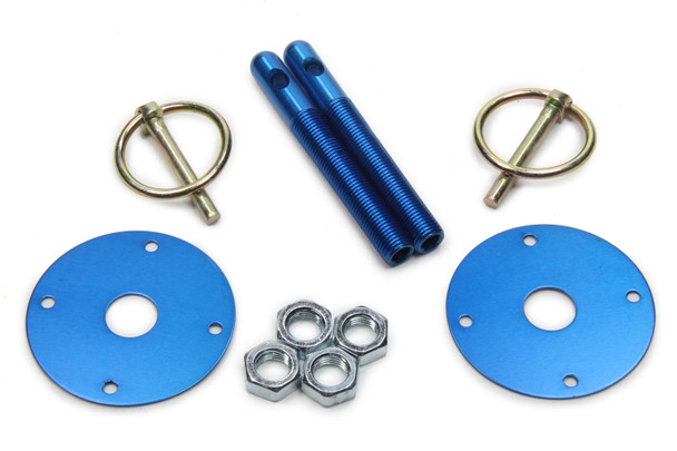 Hood Pin Kit 3/8in Alum Blue 2-Pack (FIV10001-34033-CB)