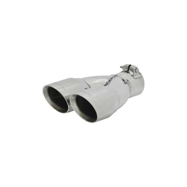 Exhaust Tip Logo Embossed Polished (FLO15307)