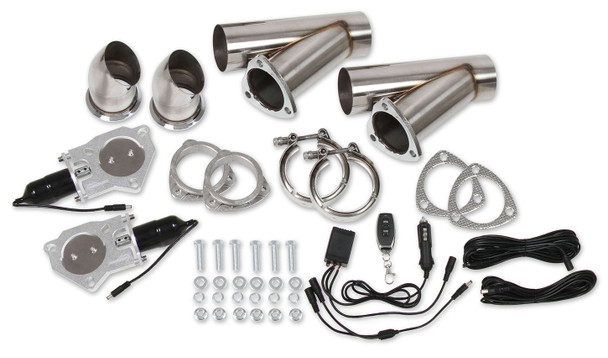Exhaust Electric Cut-Out Kit - Dual 2.5in (HKR11051)