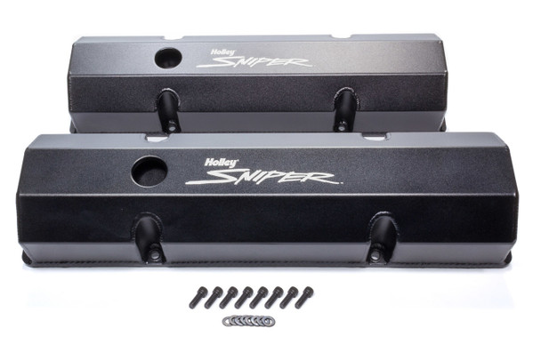 Sniper Fabricated Valve Covers SBC Tall (HLY890010B)