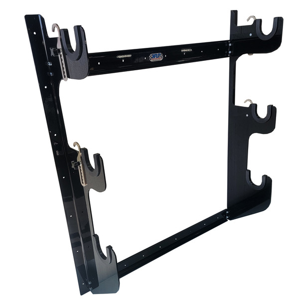 Axle Rack Wall Mount 1 Rear and 2 Fronts Blk (HRPHRP6776-BLK)
