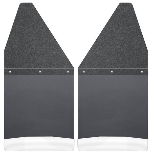 Kick Back Mud Flaps 12in Wide Black (HSK17100)