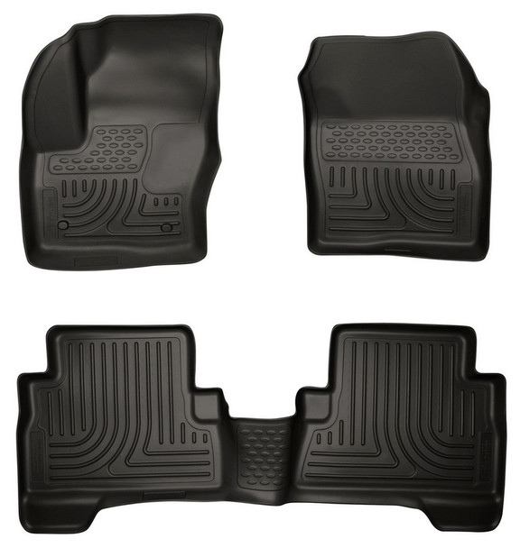 13- Ford C-Max Front/ 2nd Floor Liners Black (HSK99741)