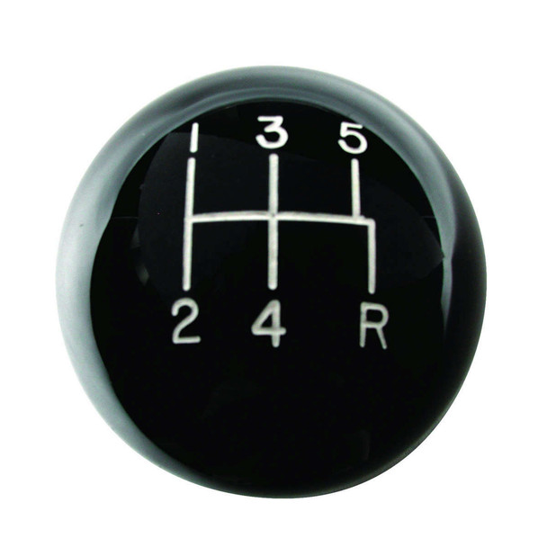 Mustang 5-Speed Black Classic Shift Knob (HUR163-0114)