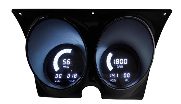 LED Digital Gauge Panel Camaro/Firebird 67-68 (ITLDP4000W)