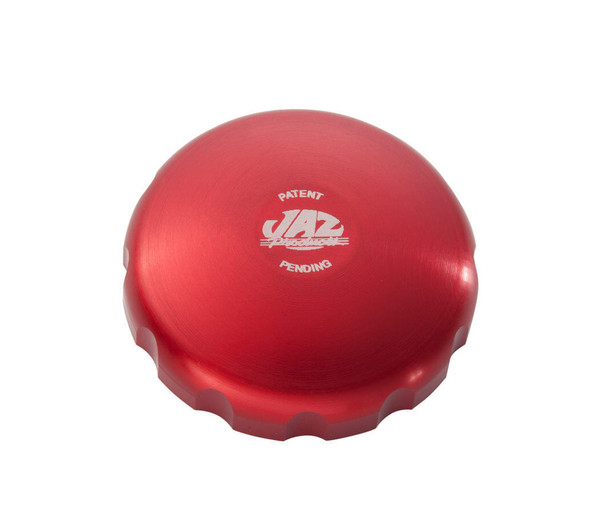 2-5/8 Billet Twist Fuel Cap - Red Anodized (JAZ340-452-06)