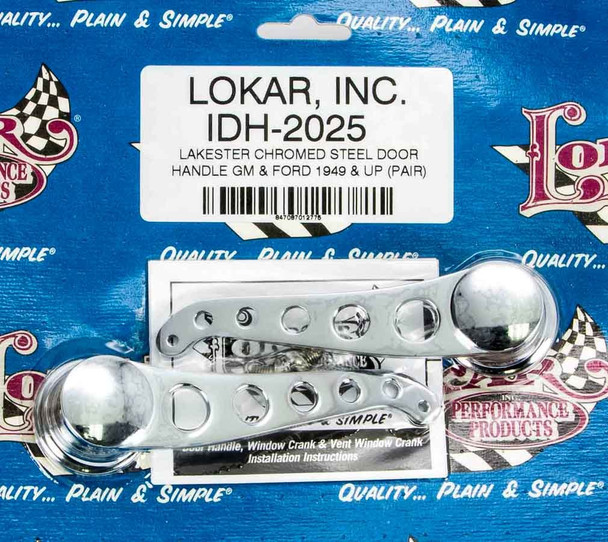 49-Up GM/Ford Door Handles Chrome Pair (LOKIDH-2025)