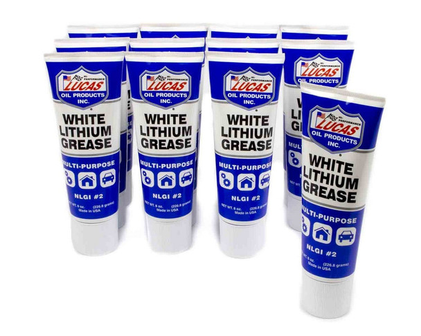 White Lithium Grease 12x8 Ounce (LUC10533-12)
