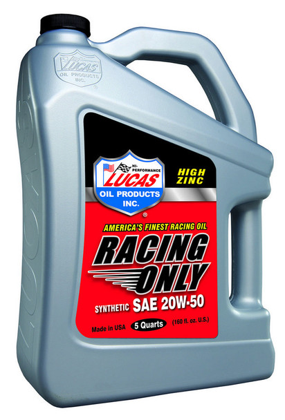 Synthetic Racing Oil 20w50 - 5 Quart Bottle (LUC10616)