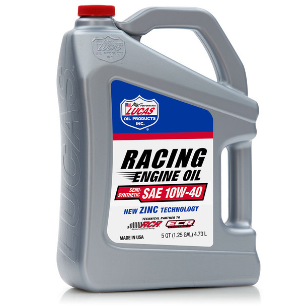 10w40 Semi Synthetic Racing Oil 5 Quart Jug (LUC10913)