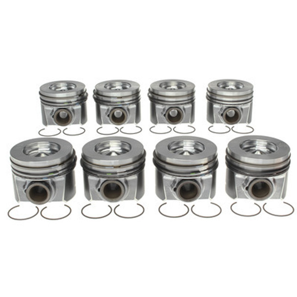 Piston Set w/Rings Ford 6.4L Diesel 8pk (M772243666WR)