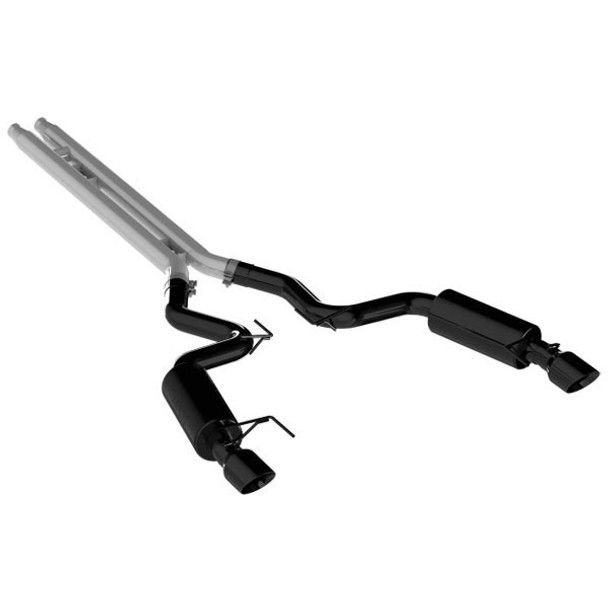 15-17 Ford Mustang 5.0L 3in Cat Back Exhaust (MBRS7277BLK)