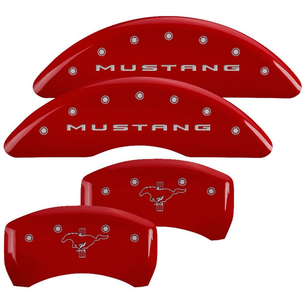15- Mustang Caliper Covers Red (MGP10200SMB2RD)