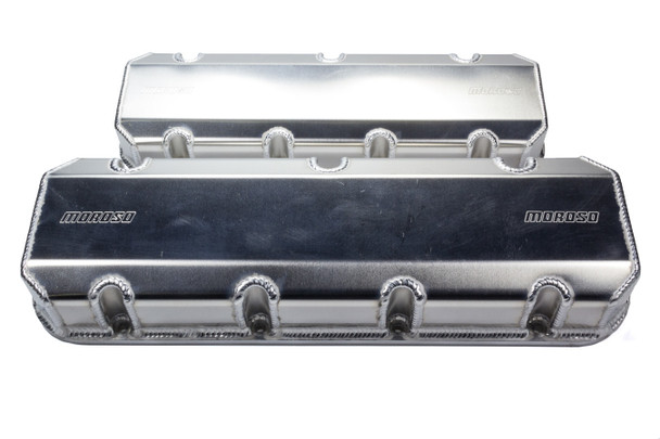 BBC Billet Rail Valve Cover Set w/Logo (MOR68489)