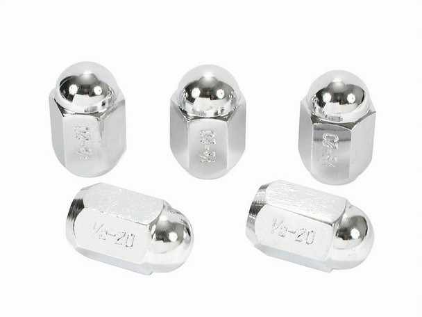 Chrome Acorn Nuts 1/2 - 5 Pack (MRG1441)