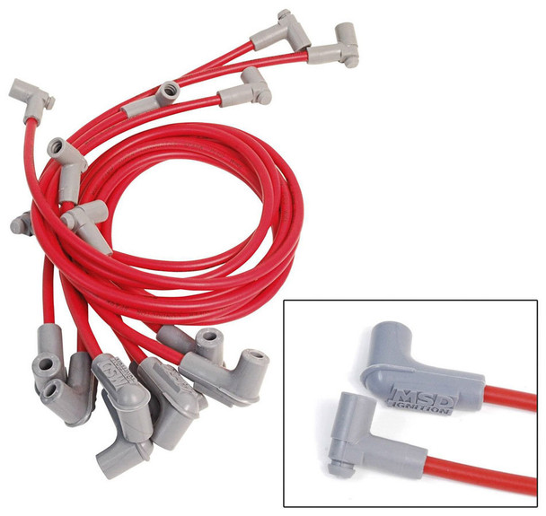 8.5MM Spark Plug Wire Set - Red (MSD31549)