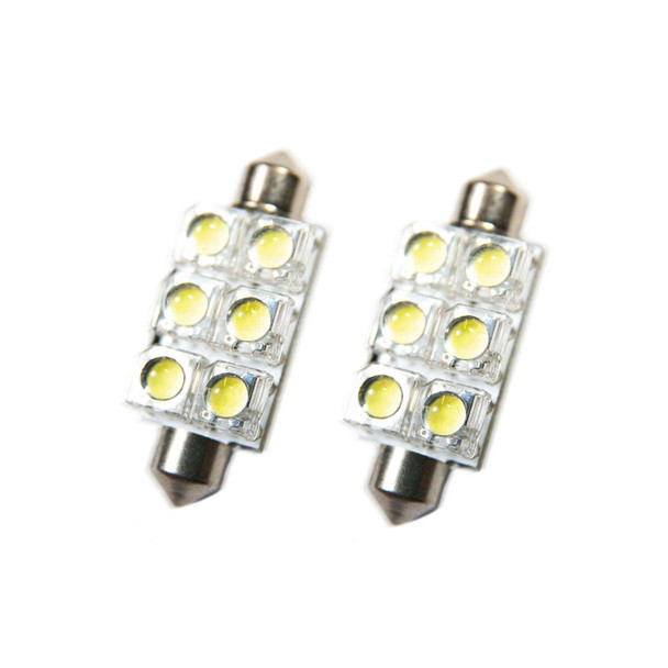 44MM 6 LED Festoon Bulb White Pair (ORA5207-001) 44MM 6 LED Festoon Bulb White Pair (ORA5207-001)