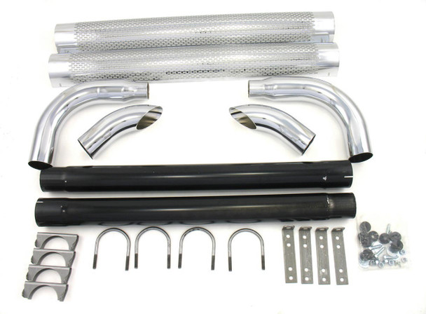 Chrome Side Pipes - 50in (PEPH1050)